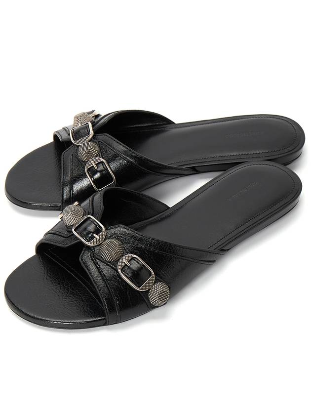 Luxury Balenciaga Trending 2025 Le Cagole Slippers Black