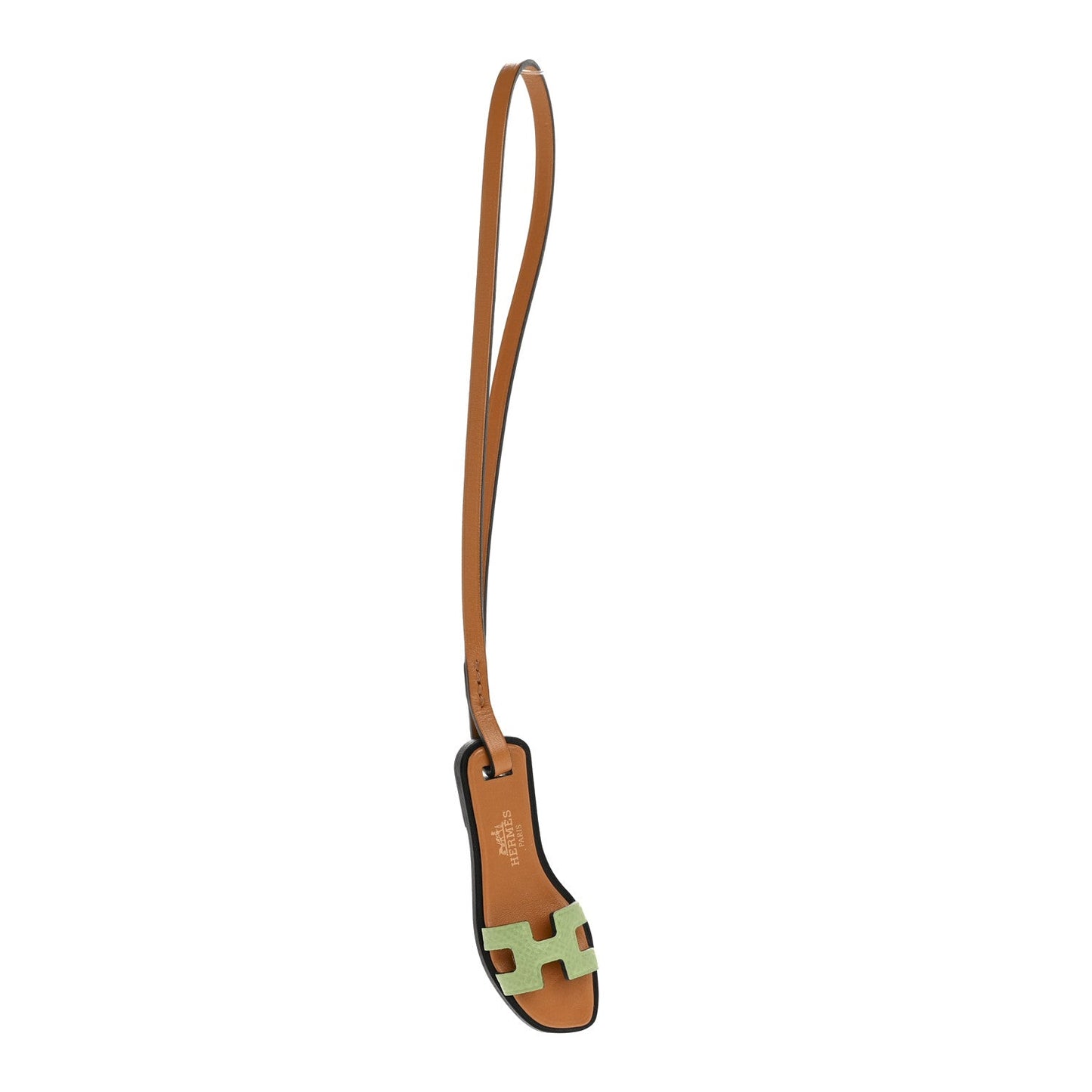 Hermes Epsom Butler Calfskin Hunter Oran Nano Bag Charm Sable Vert Criquet