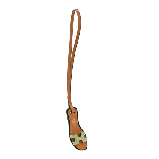 Hermes Epsom Butler Calfskin Hunter Oran Nano Bag Charm Sable Vert Criquet