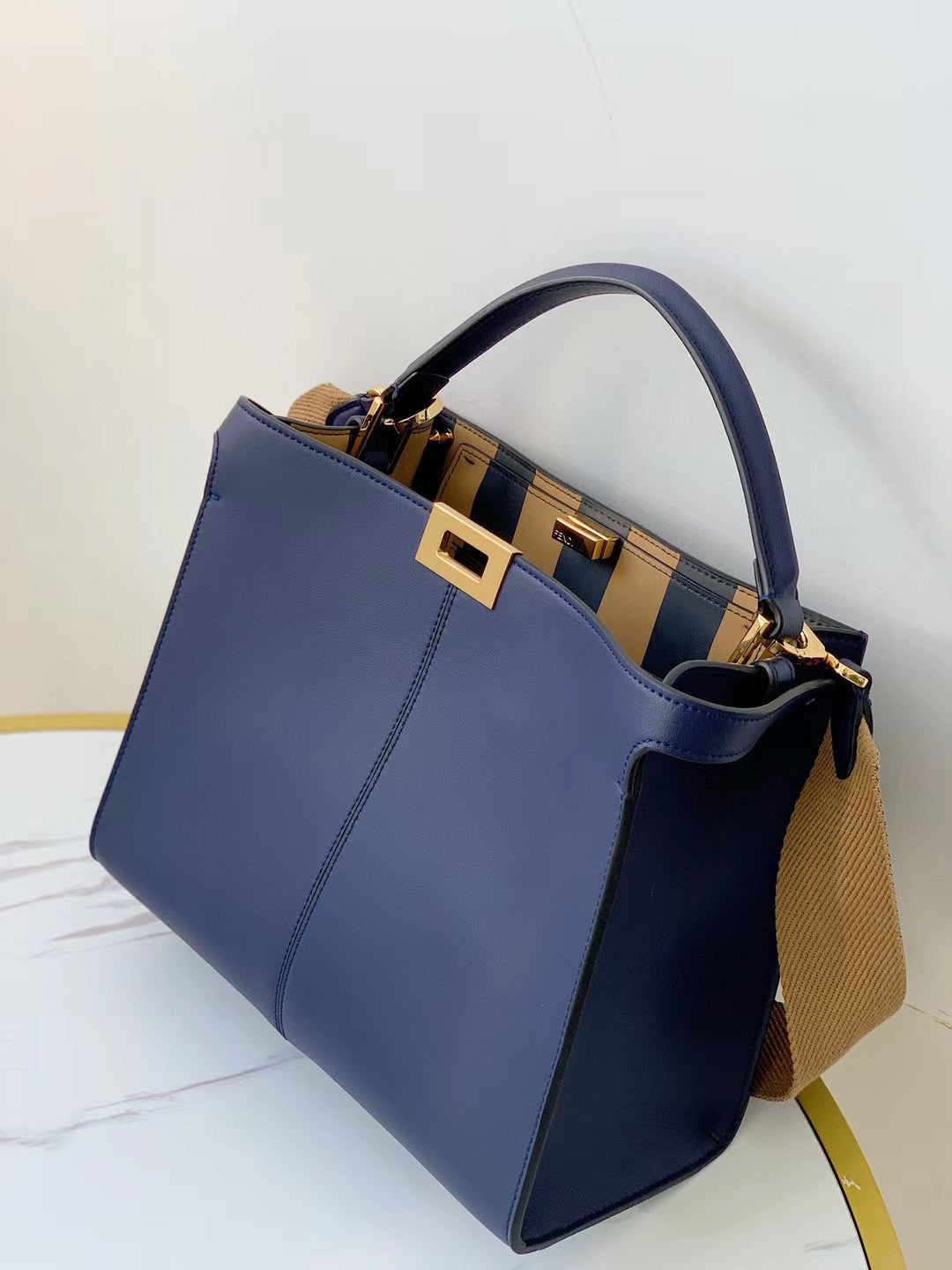 Top QualityTop Quality Peekaboo X-Lite Tote Medium Dark Blue Bag For Woman 30cm/12in