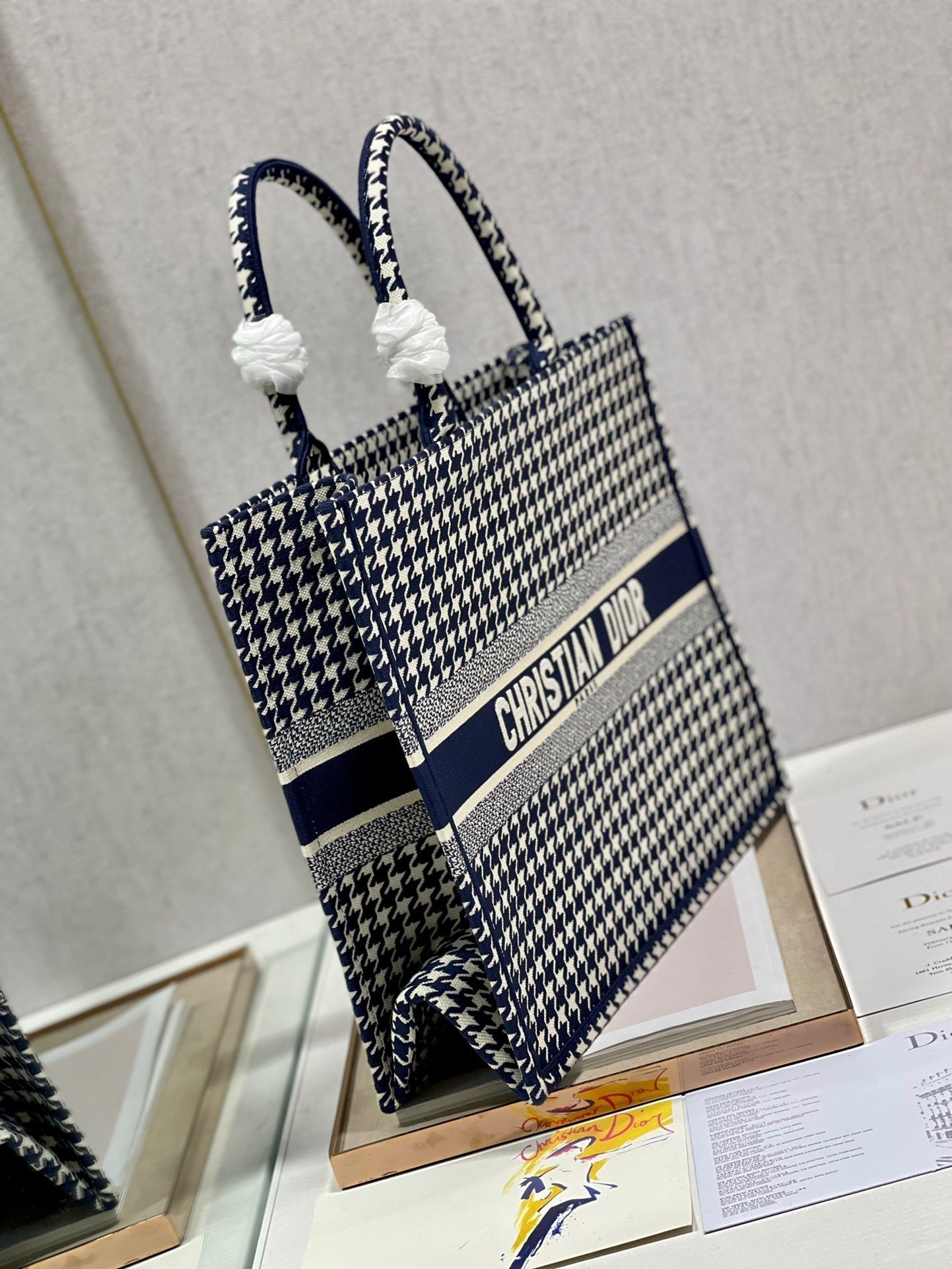 Top Quality Large Book Tote Blue And White, For Women, Womens Handbags 16.5in/42cm CD