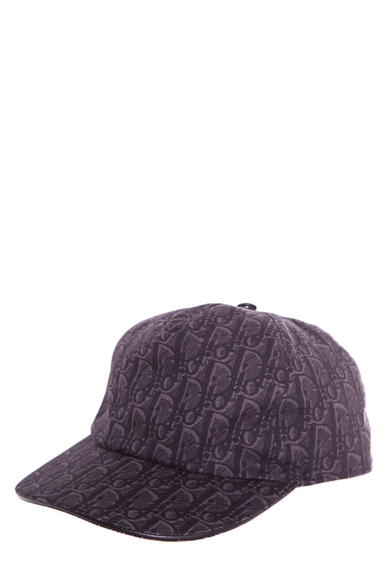 Dior 2020 Safari Print Oblique Charcoal Baseball Cap SZ L