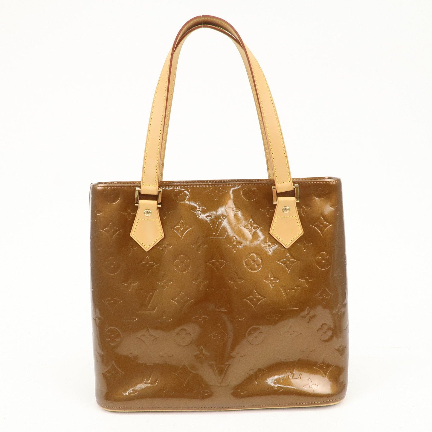 Louis Vuitton Monogram Vernis Houston Tote Bag Hand Bag Bronze M91122  d