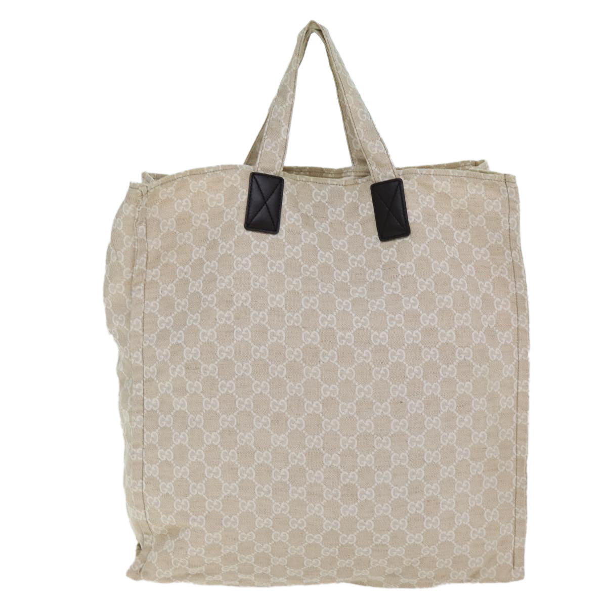 Gucci Cabas Beige Canvas Tote Bag