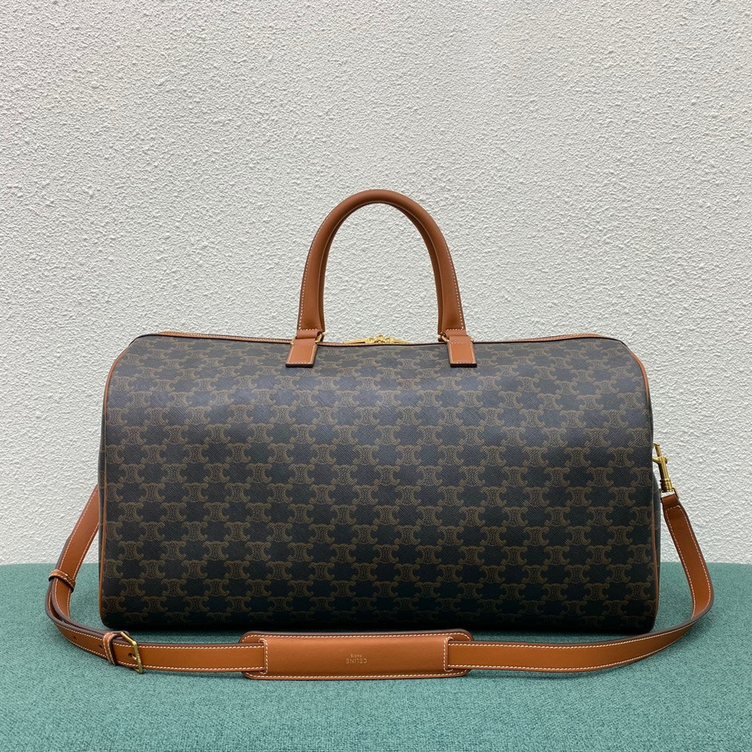 Top Quality Large Voyage Bag In Triomphe Canvas With Top Quality Print Tan For Women 20in/50cm 191472BZK.04LU