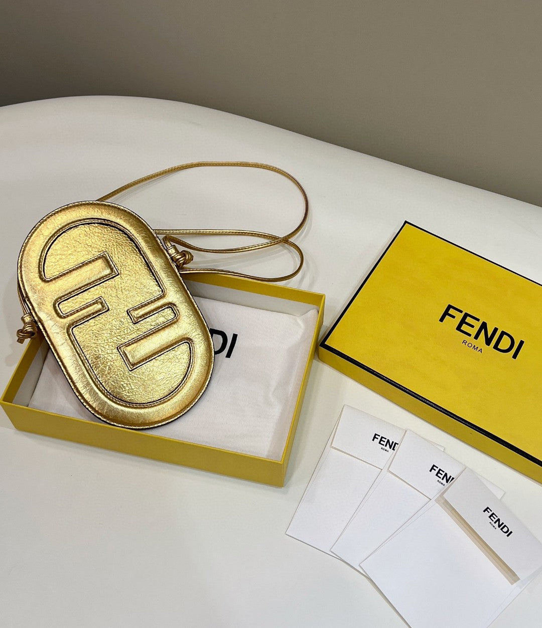 Top QualityTop Quality 12 Pro Phone Holder Gold Bag For Woman 21.5cm/8.5in 7AS055AISPF0RXU