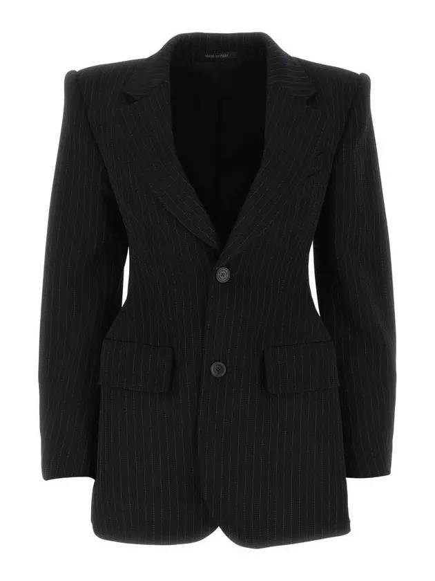Luxury Balenciaga Trending 2025 Women's Hourglass Blazer Jacket Black