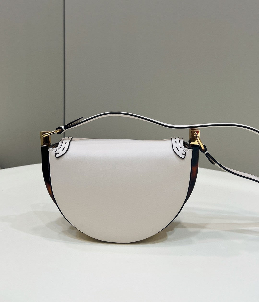 Top QualityTop Quality Moonlight Saddle White Bag For Woman 19cm/7.5in