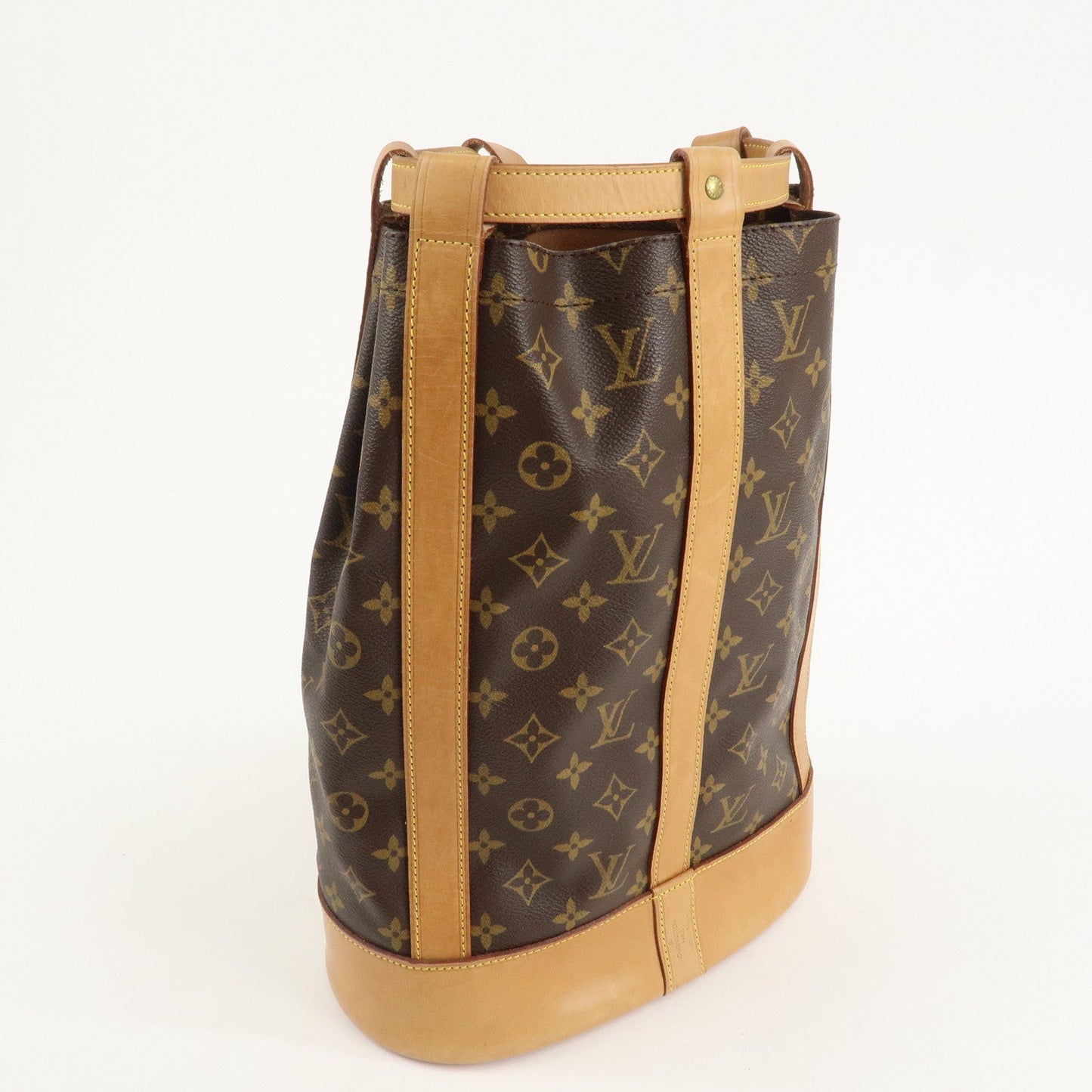 Louis Vuitton Monogram Randonnee PM Laundry Bag Brown M42243  d