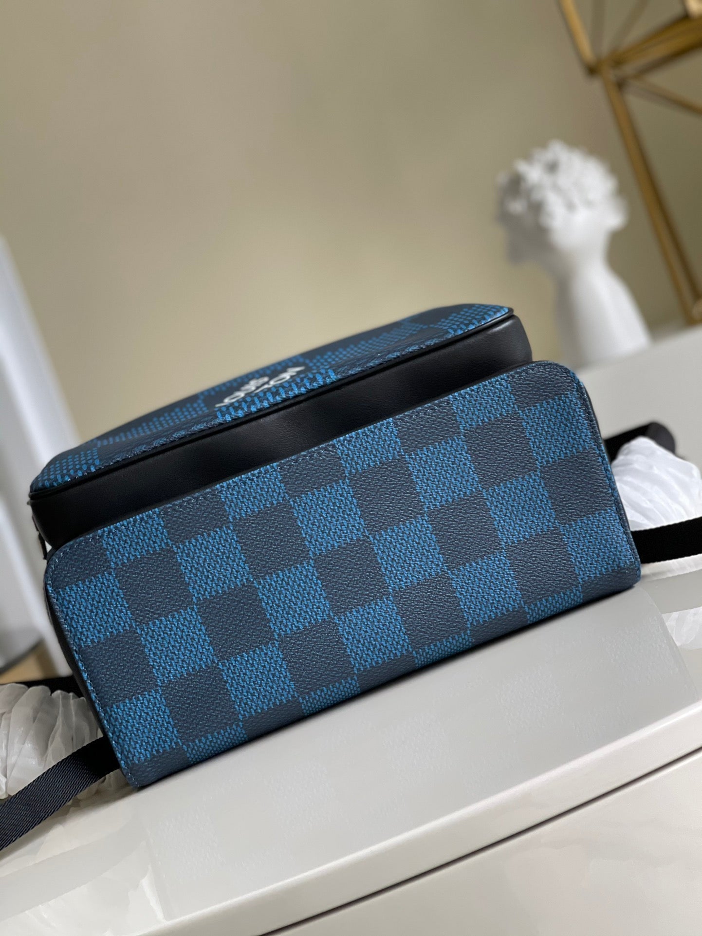 Top Quality Campus Backpack Damier Graphite 3D Canvas Blue For Men, Bags 39cm Top Quality N50008