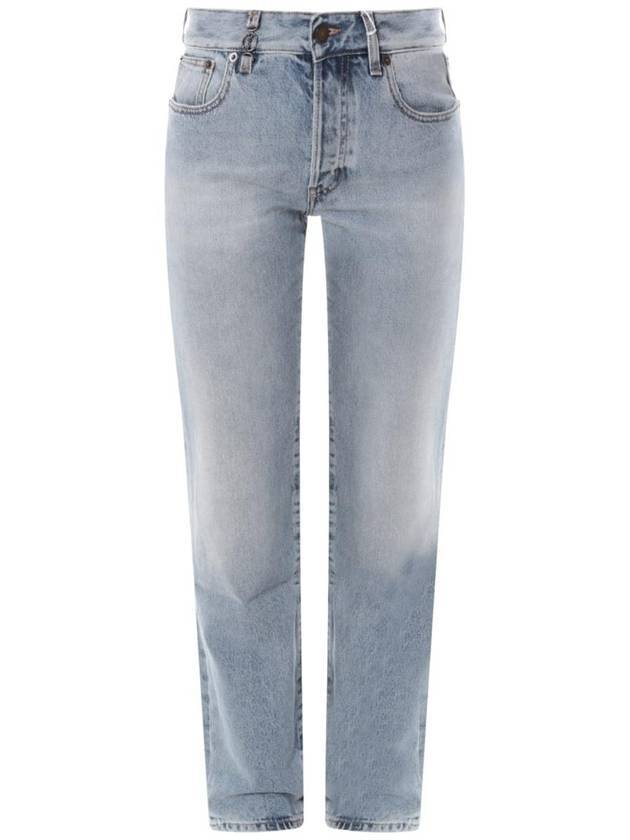 Luxury Saint Laurent Trending 2025 Women's Cassandre Jeans Hawaiian Blue