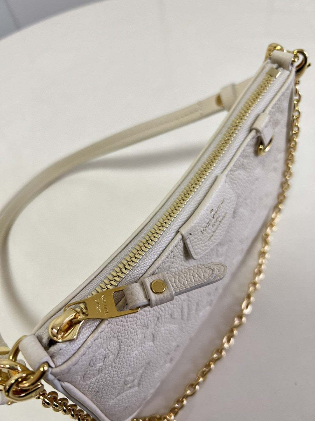 Top Quality Easy Pouch On Strap Monogram Empreinte Crème White For Spring, Womens Handbags, Shoulder Bags 7.5in/19cm Top Quality M81066