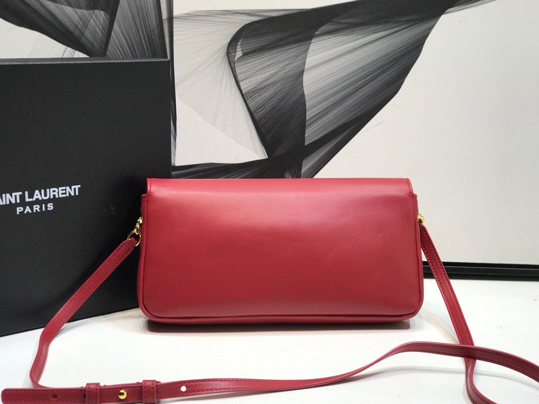 YSSL Kate Tassel Small Shoulder Bag Red For Women 10in/26cm YSL 