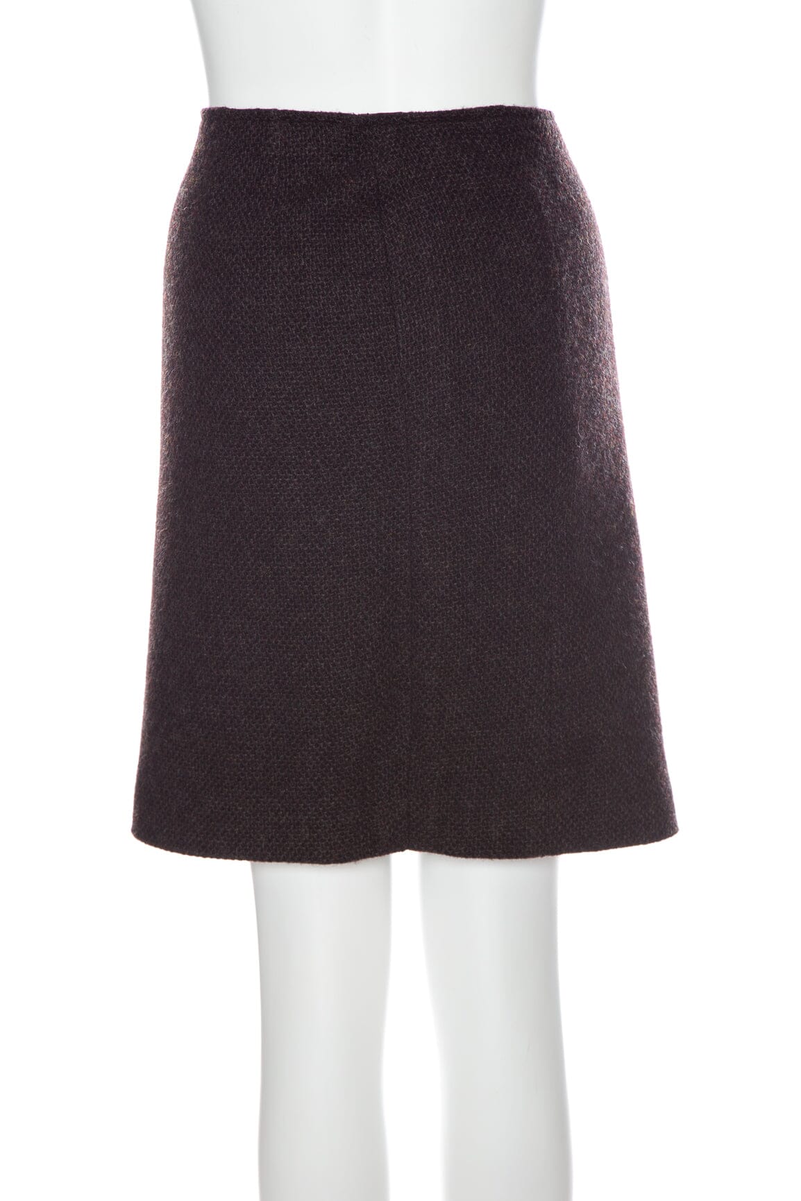 Chanel   1996 Autumn Brown Tweed Skirt SZ 42