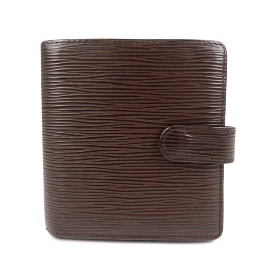 Louis Vuitton Epi Porte Billets Compact Wallet Mocha M6355D