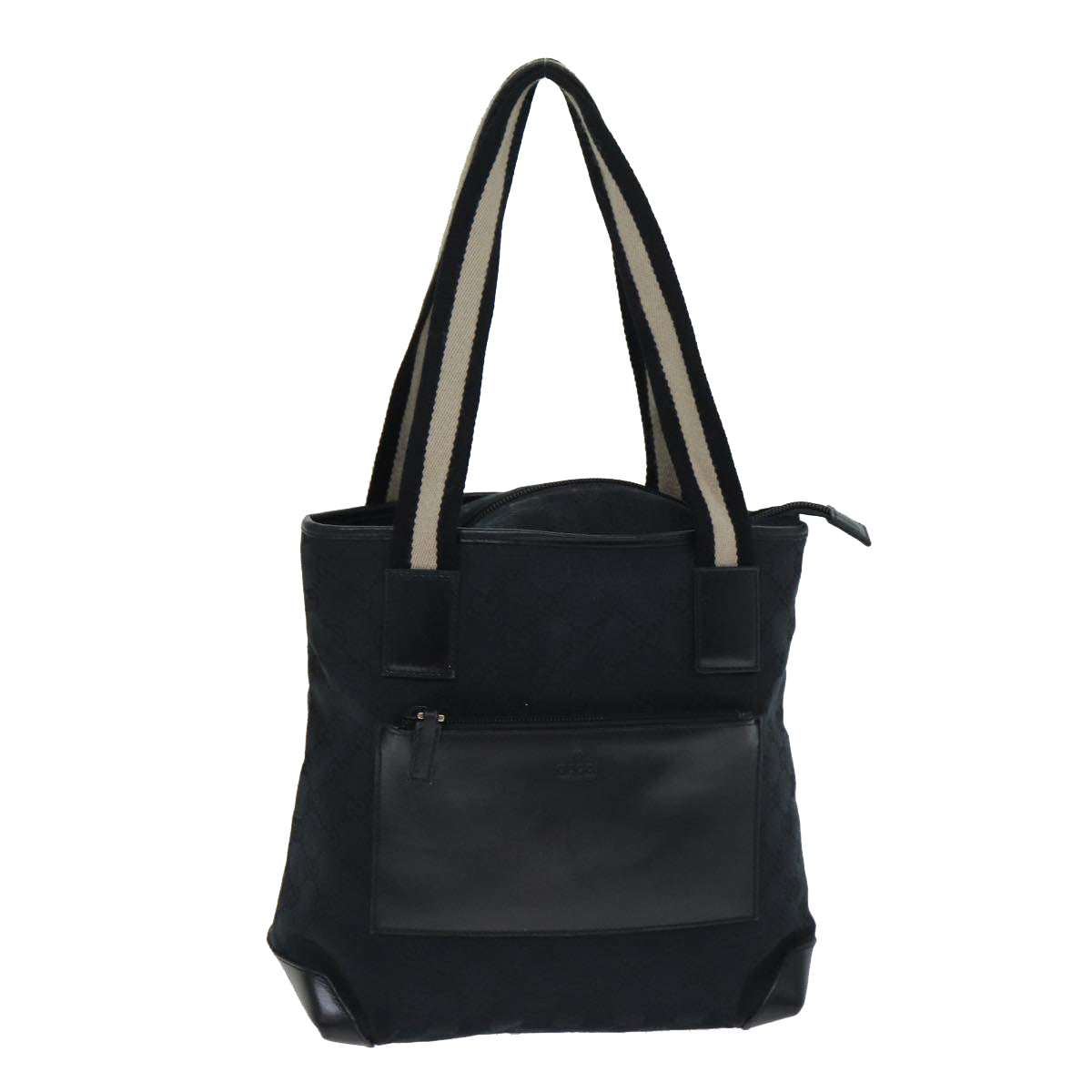 Gucci Gg Canvas Black Canvas Tote Bag