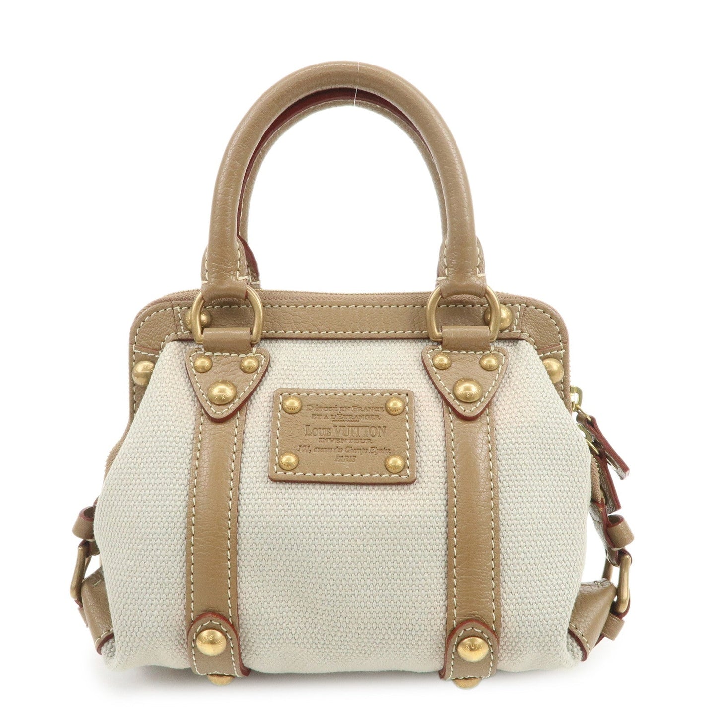 Louis Vuitton Antigua Toile Trianon Sac de Nuit PM Hand Bag M48827