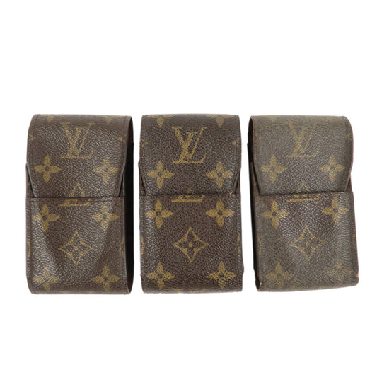 Louis Vuitton Monogram Set of 3 Cigarette Case M63024