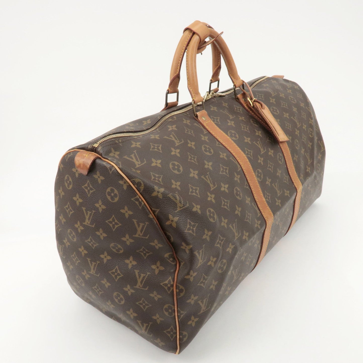 Louis Vuitton Monogram Keep All 55 Boston Bag Travel Bag M41424  d