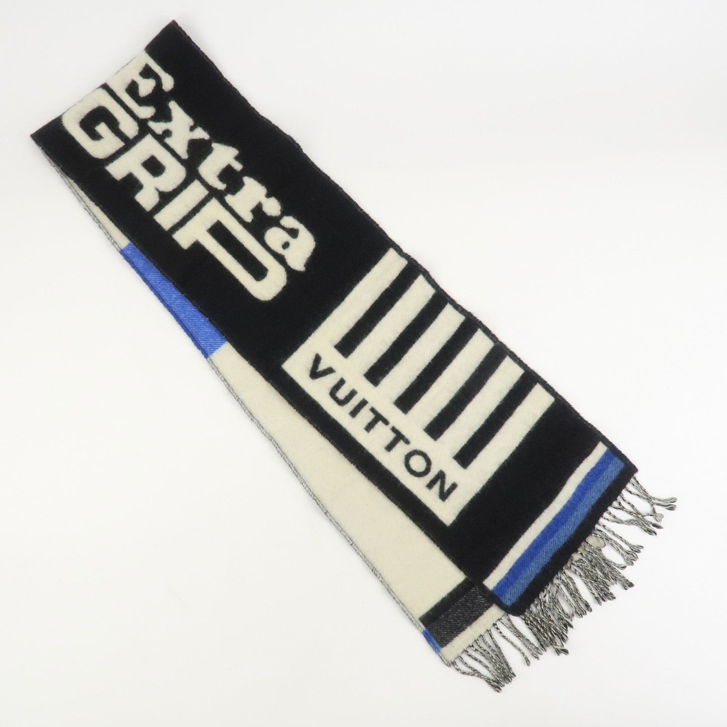 Louis Vuitton Echarpe LV Forward Cashmere Wool Scarf Black M73439