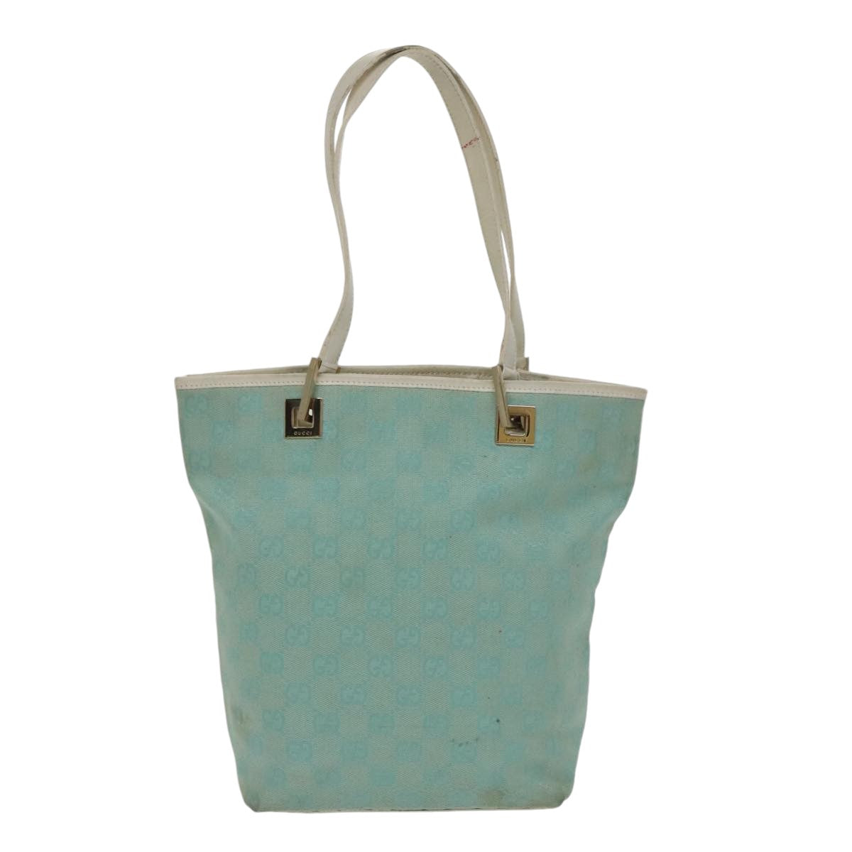 Gucci Blue Canvas Tote Bag