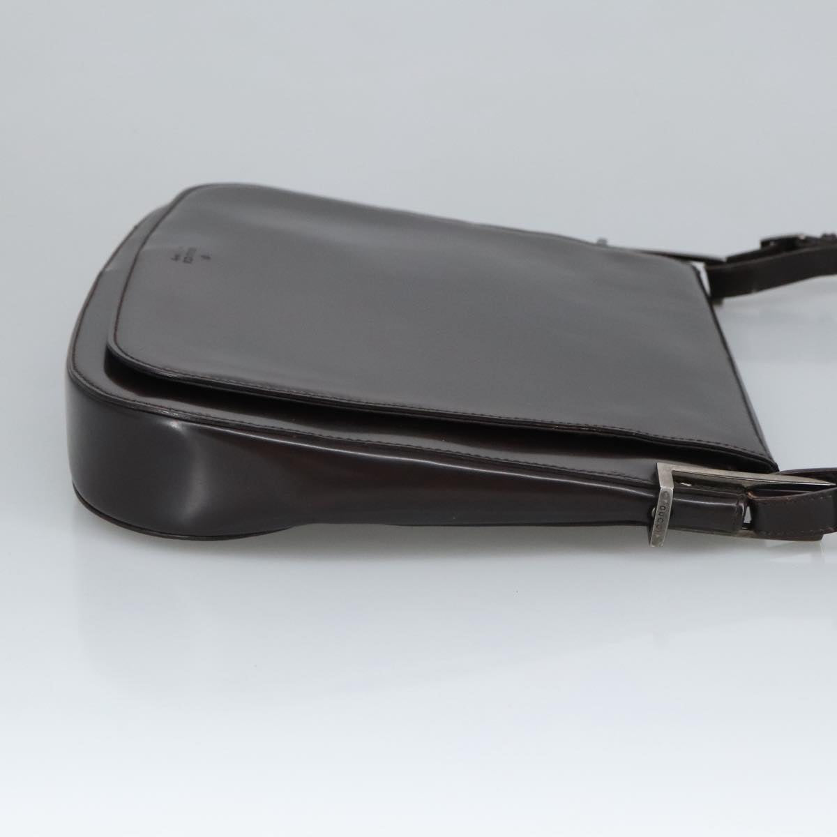 Gucci -- Burgundy Patent Leather Shoulder Bag