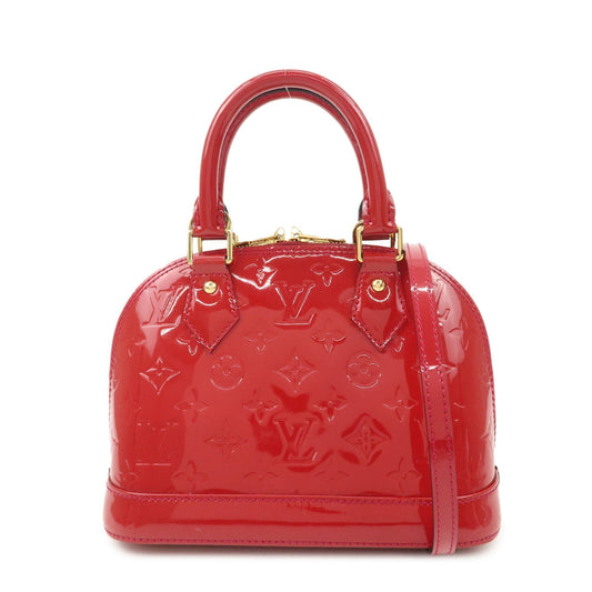 Louis Vuitton Monogram Vernis Leather Alma BB 2Way Shoulder Bag  d