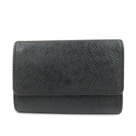 Louis Vuitton Taiga Multicles 6 Key Case Ardoise Black M30532