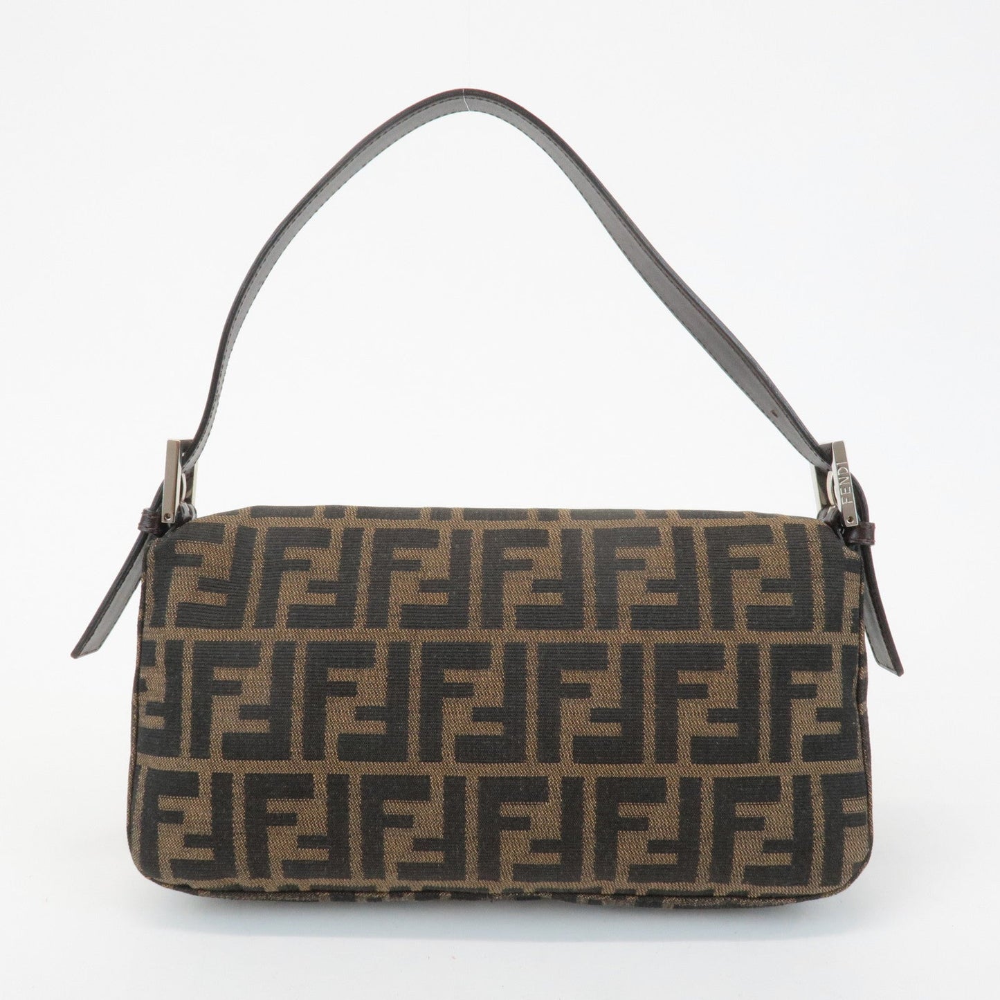 FENDI Zucca Mamma Baguette Canvas Shoulder Bag 26424 Brown Black  d