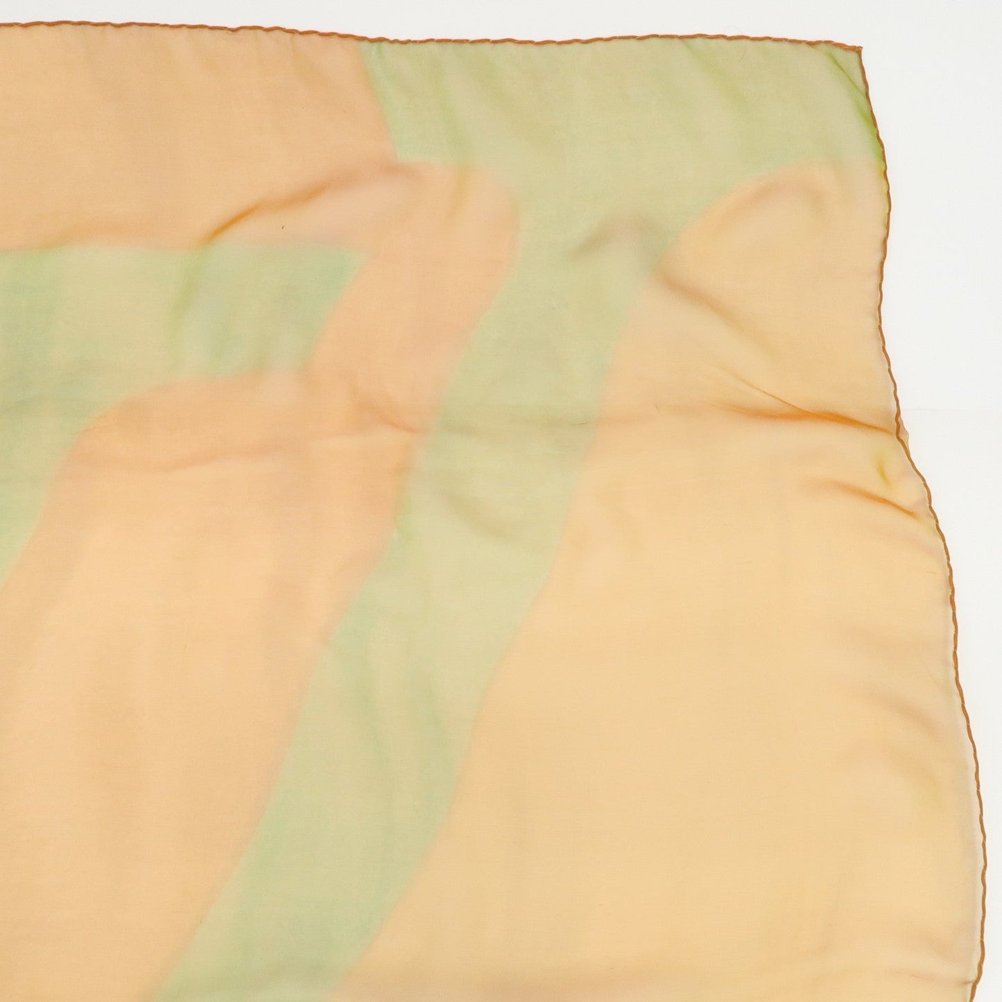 Louis Vuitton Silk 100% 90??0 Gradation Scarf Orange Green