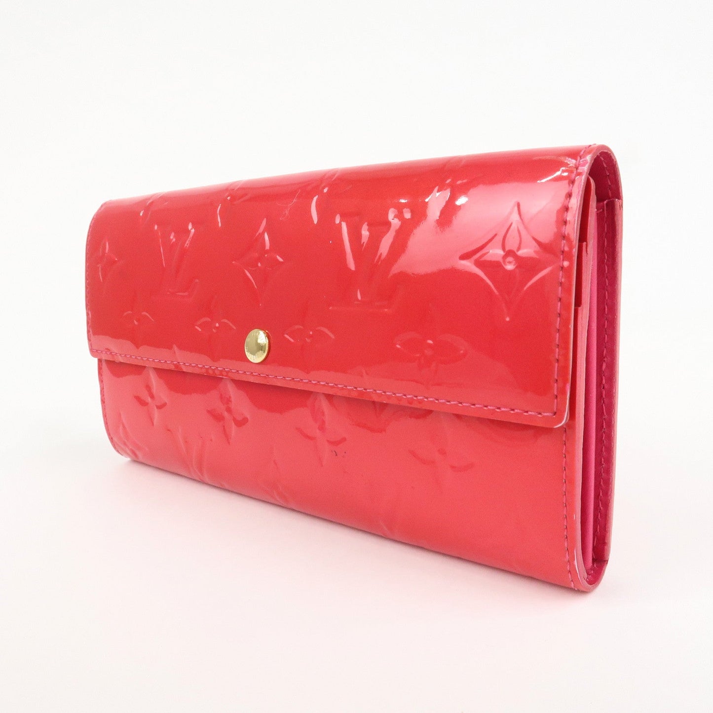 Louis Vuitton Monogram Vernis Portefeuille Sarah Long Wallet M93633  d