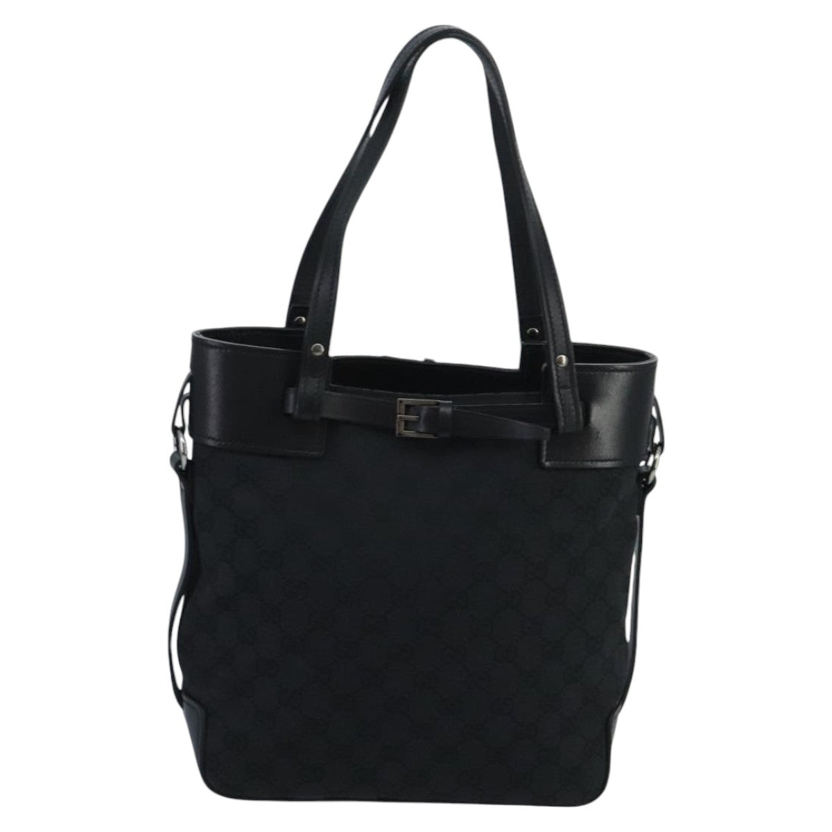 Gucci Black Canvas Tote Bag