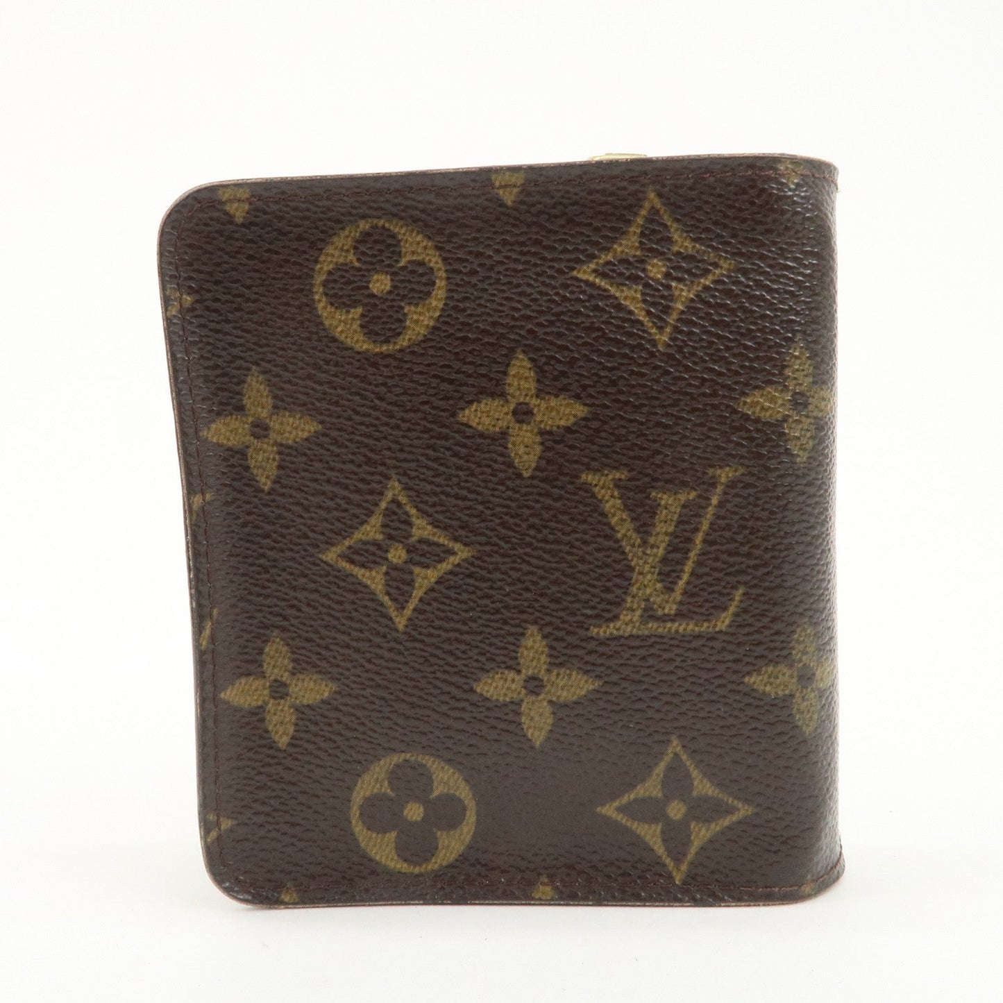 Louis Vuitton Monogram Canvas Compact Zippy Wallet Brown M61667  d