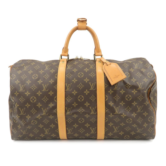 Louis Vuitton Monogram Keep All 50 MALLTIER Boston Bag Brown M41426  d
