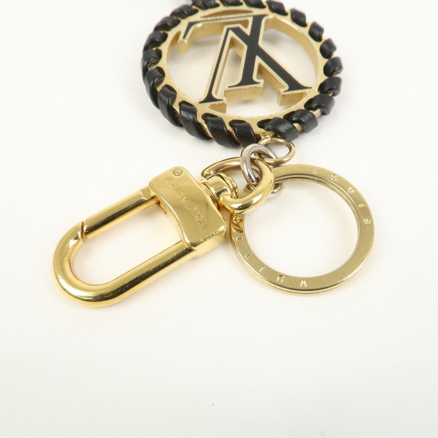 Louis Vuitton Porte Cles Very LV Circle Bag Charm Black M63082