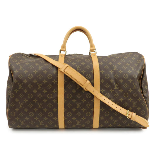 Louis Vuitton Monogram Keep All Bandouliere 60 Boston Bag M41412