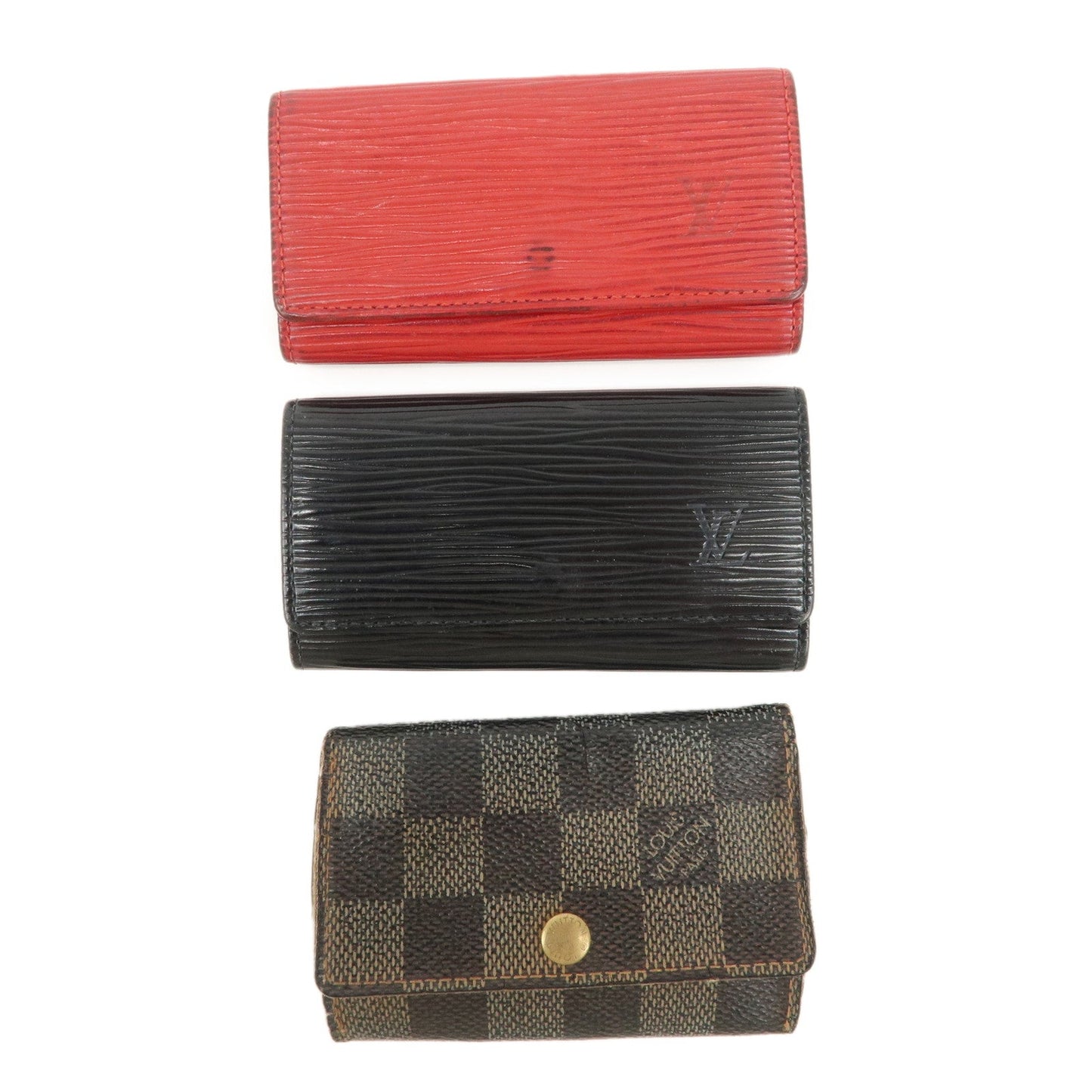 Louis Vuitton Epi Damier Set of 3 Key Case M63827 M63822 N62630  d