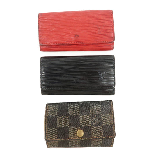 Louis Vuitton Epi Damier Set of 3 Key Case M63827 M63822 N62630  d