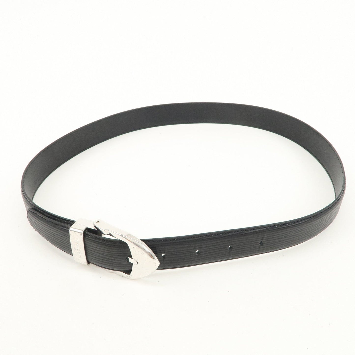Louis Vuitton Epi leather Ceinture Classic Belt 110/44 Noir M6833T
