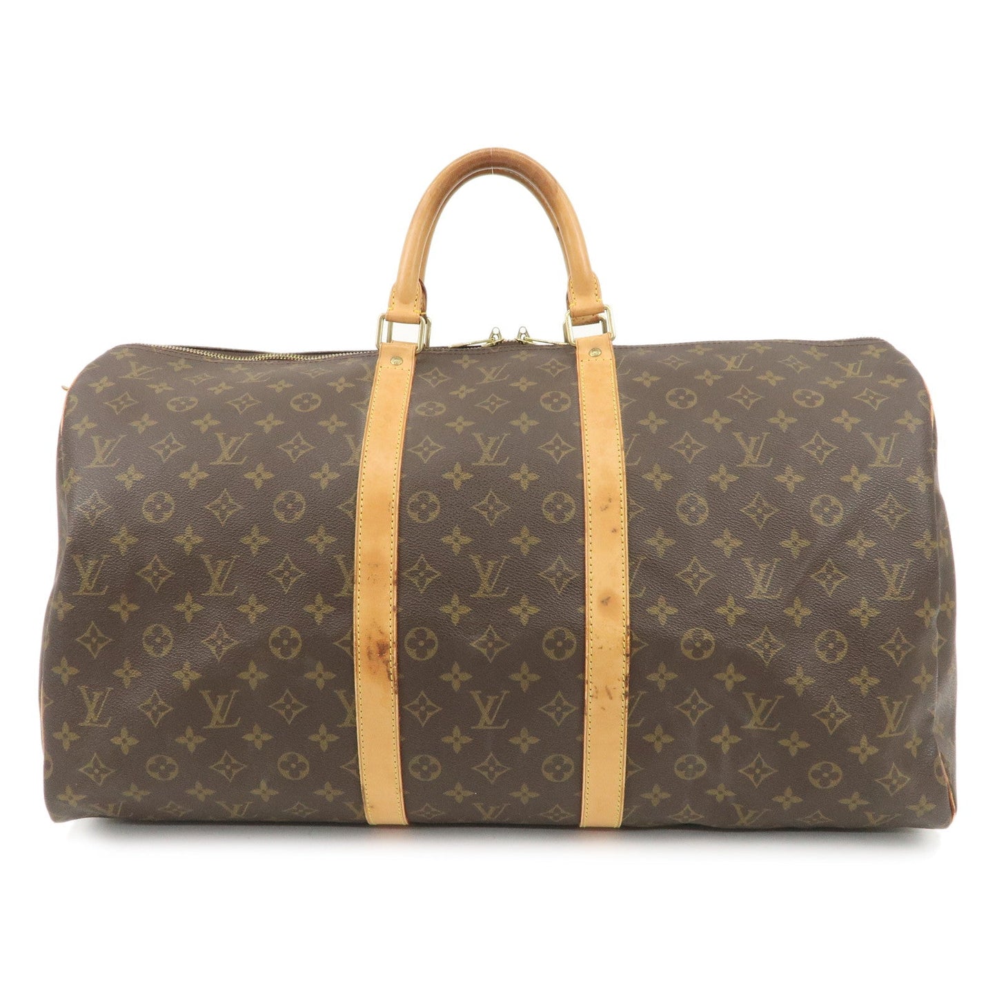 Louis Vuitton Monogram Monogram Keep All 55 Boston Bag Brown M41424  d