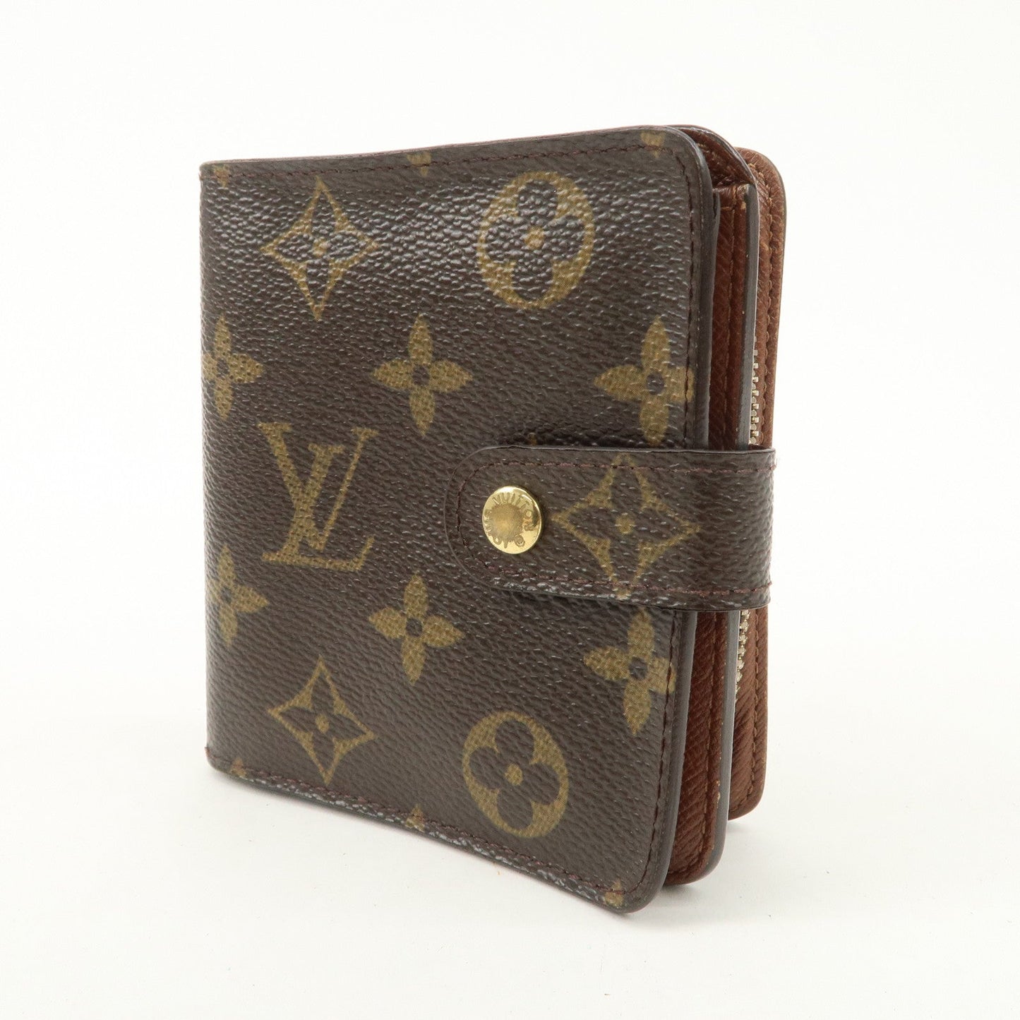 Louis Vuitton Louis Monogram Compact Small Zippy Wallet M61667  d