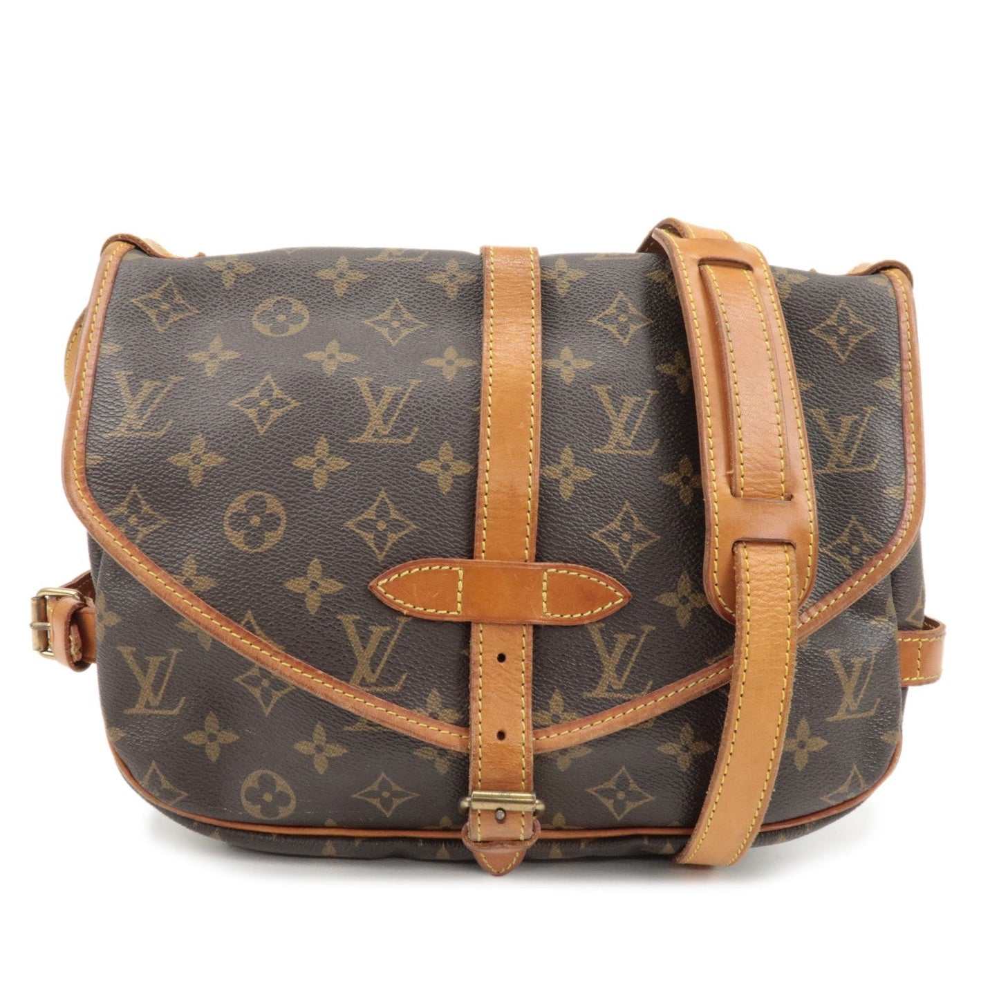 Louis Vuitton Monogram Saumur 30 Shoulder Bag Brown M42256  d