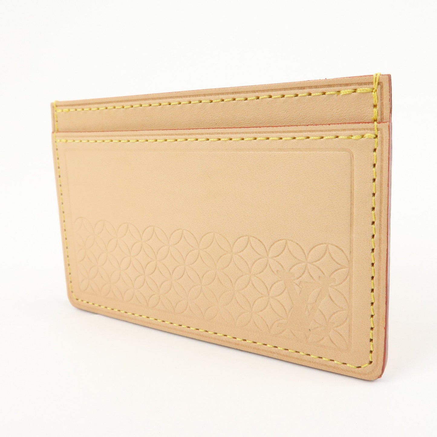 Louis Vuitton Nume Leather Card Case Card Holder Natural