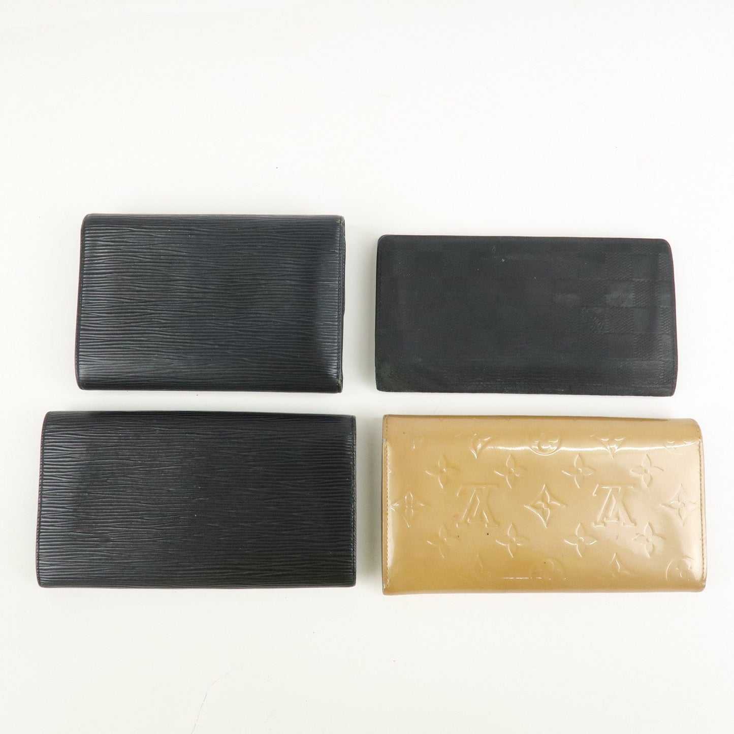 Louis Vuitton Set of 4 Leather Long Wallet M63712 N63010 M63572 M91380  d