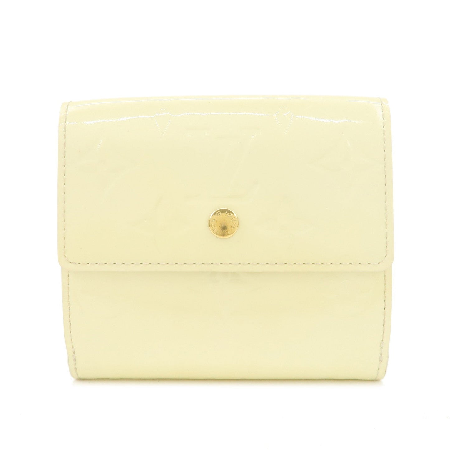 Louis Vuitton Monogram Vernis Porte Monnaie Couer Perle Compact Wallet M91351  d