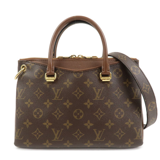 Louis Vuitton Monogram Pallas BB 2Way Bag Hand Bag Brown M43235