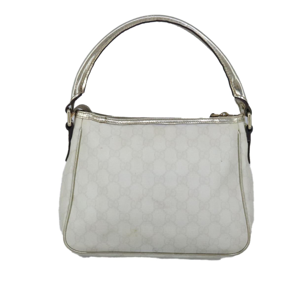 Gucci White Canvas Handbag