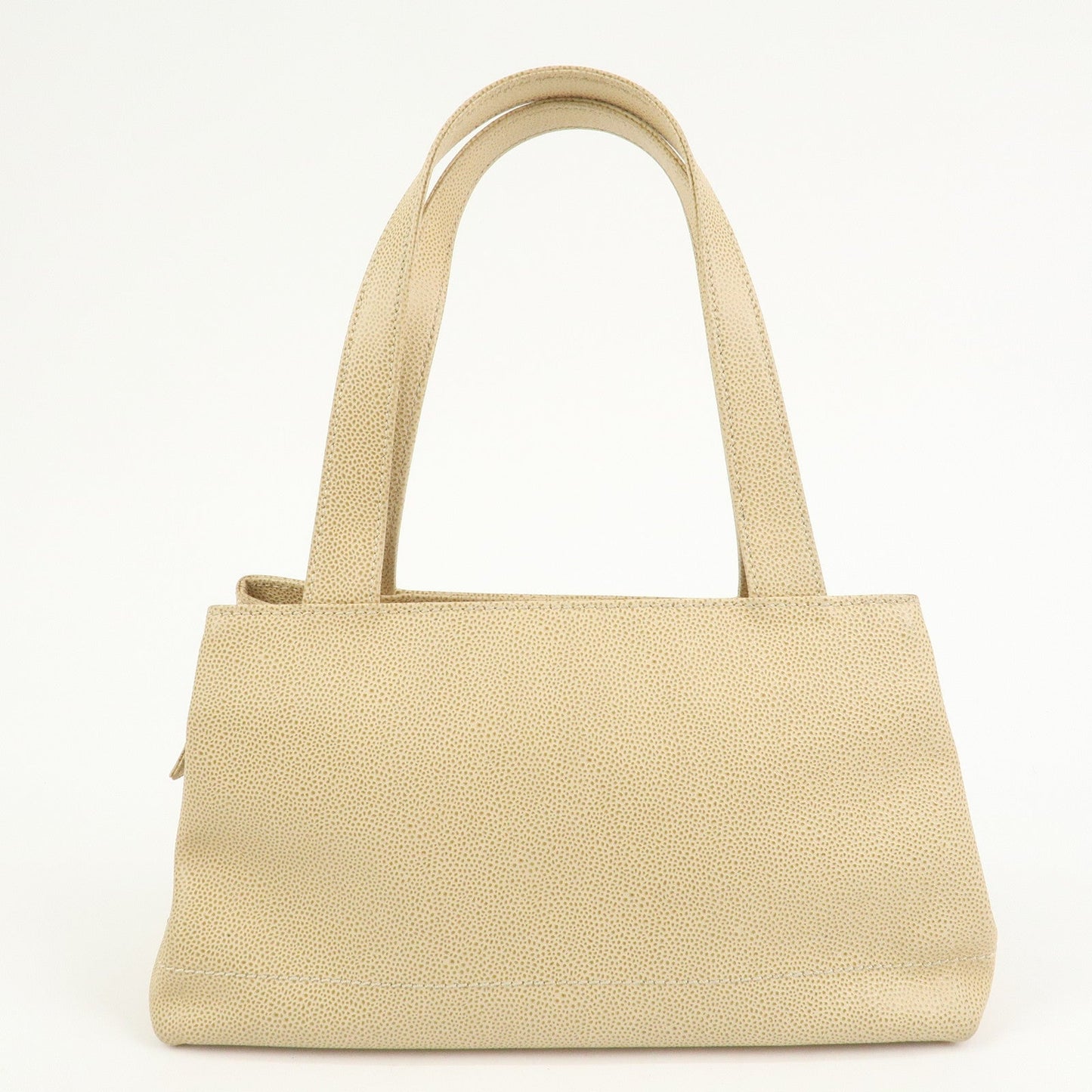 CHANEL COCO Mark Caviarskin Shoulder Bag Hand Bag Beige