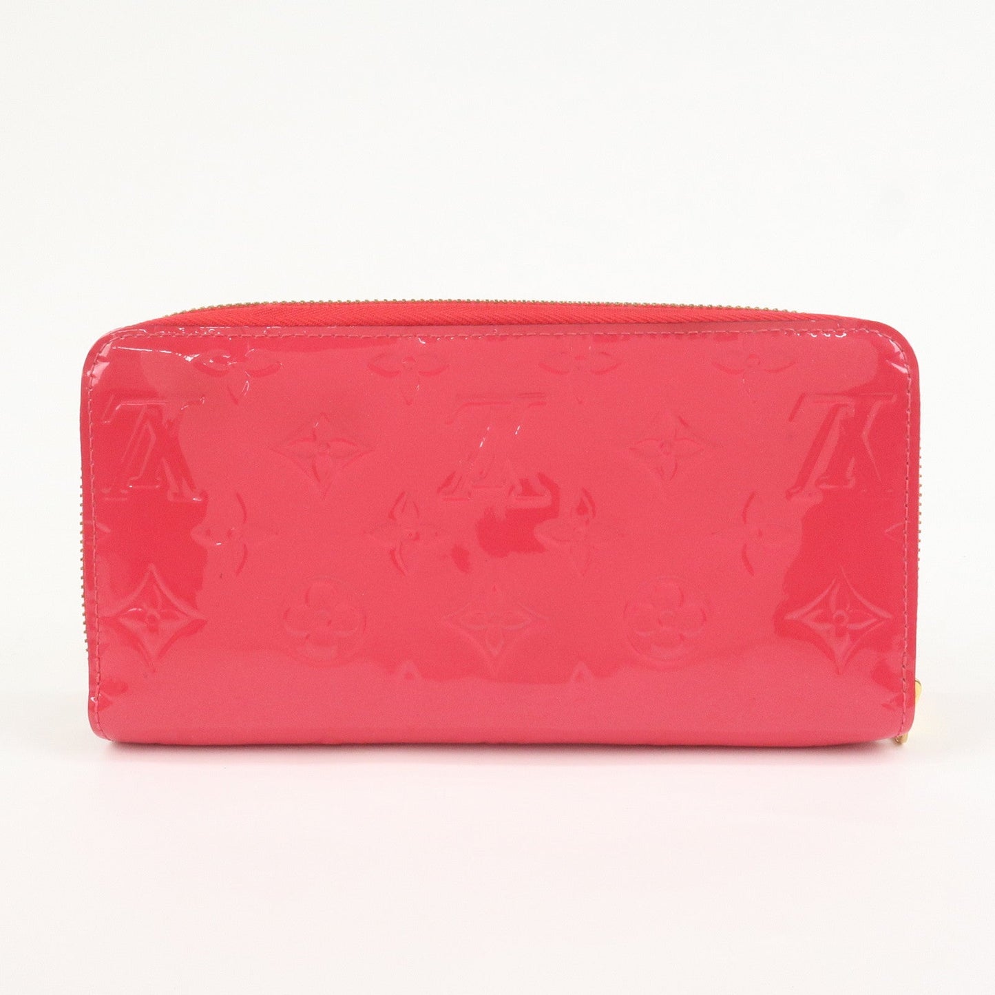 Louis Vuitton Monogram Vernis Round Zippy Wallet Hot Pink M93058