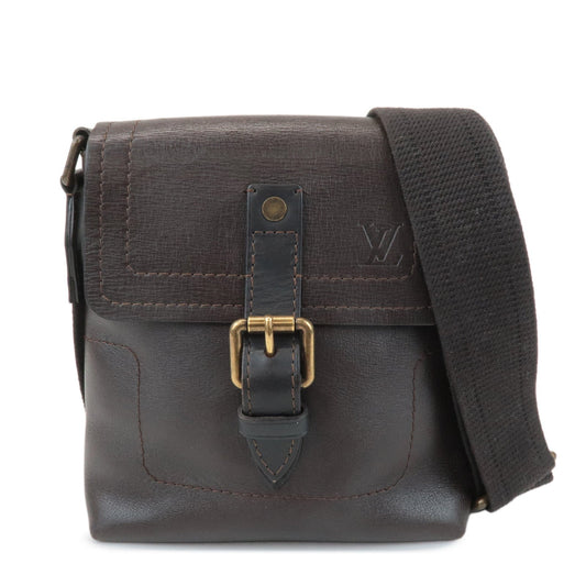 Louis Vuitton Utah Calf Leather Shoulder Bag Crossbody Bag Cafe M92995  d